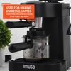 image:imageIMUSA 4 Cup Electric Espresso Cappuccino Coffee Maker BlackClassic