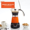 image:imageIMUSA 6 or 3 Cup Electric Espresso Maker with Cooltouch Handle BlackOrange