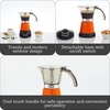 image:imageIMUSA 6 or 3 Cup Electric Espresso Maker with Cooltouch Handle BlackOrange