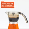 image:imageIMUSA 6 or 3 Cup Electric Espresso Maker with Cooltouch Handle BlackOrange