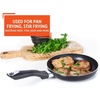 image:imageIMUSA 8 Inch Bistro Aluminum Nonstick Fry Pan with Cooltouch Handle Black8 Inch Pack of 4