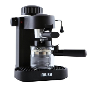 image:imageIMUSA 4 Cup Electric Espresso Cappuccino Coffee Maker BlackNew Classic