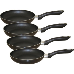 image:imageIMUSA 8 Inch Bistro Aluminum Nonstick Fry Pan with Cooltouch Handle Black8 Inch Pack of 4