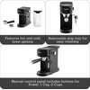 image:imageIMUSA 1 or 2 Cup Electric Slimbrew Espresso Cappuccino Coffee Maker AlmondBlack