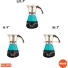 image:imageIMUSA 3 or 2 Cup Electric Espresso Maker with Cooltouch Handle TealTeal