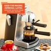 image:imageIMUSA 4 Cup Electric Bistro Espresso Cappuccino Coffee Maker SilverBistro