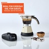 image:imageIMUSA 6 or 3 Cup Electric Boricua Espresso Coffee Maker RedAlmond