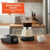 image:imageIMUSA 6 or 3 Cup Electric Boricua Espresso Coffee Maker RedAlmond