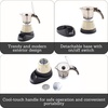 image:imageIMUSA 6 or 3 Cup Electric Boricua Espresso Coffee Maker RedAlmond