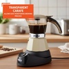 image:imageIMUSA 6 or 3 Cup Electric Boricua Espresso Coffee Maker RedAlmond