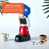 image:imageIMUSA 6 or 3 Cup Electric Boricua Espresso Coffee Maker RedBoriqua