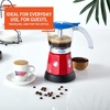 image:imageIMUSA 6 or 3 Cup Electric Boricua Espresso Coffee Maker RedBoriqua
