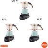 image:imageIMUSA 6 or 3 Cup Electric Boricua Espresso Coffee Maker RedMint