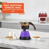 image:imageIMUSA 6 or 3 Cup Electric Boricua Espresso Coffee Maker RedPurple