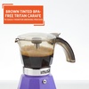 image:imageIMUSA 6 or 3 Cup Electric Boricua Espresso Coffee Maker RedPurple