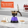 image:imageIMUSA 6 or 3 Cup Electric Boricua Espresso Coffee Maker RedPurple