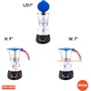 image:imageIMUSA 6 or 3 Cup Electric Boricua Espresso Coffee Maker RedWhite