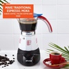 image:imageIMUSA 6 or 3 Cup Electric Boricua Espresso Coffee Maker RedWhite