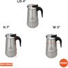 image:imageIMUSA USA B12022062M Stainless Steel Stovetop Espresso Coffeemaker 6Cup Silver4 Cups