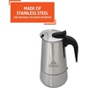 image:imageIMUSA USA B12022062M Stainless Steel Stovetop Espresso Coffeemaker 6Cup Silver4 Cups
