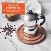 image:imageImusa 3 Cup Stovetop Espresso Maker with Heart Shaped Knob SilverEpic