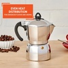 image:imageImusa 3 Cup Stovetop Espresso Maker with Heart Shaped Knob SilverEpic
