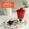 image:imageImusa 3 Cup Stovetop Espresso Maker with Heart Shaped Knob SilverRed