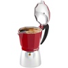 image:imageImusa 3 Cup Stovetop Espresso Maker with Heart Shaped Knob SilverRed