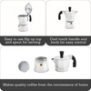 image:imageImusa 3 Cup Stovetop Espresso Maker with Heart Shaped Knob SilverSilver