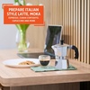 image:imageImusa 3 Cup Stovetop Espresso Maker with Heart Shaped Knob SilverSilver