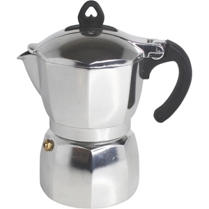 image:imageImusa 3 Cup Stovetop Espresso Maker with Heart Shaped Knob SilverEpic