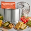 image:imageIMUSA USA Aluminum Steamer with Glass Lid Size 16Quart Silver16Quart