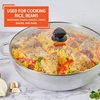 image:imageIMUSA 11 Qt Cast Aluminum Caldero with Glass Lid Oven Safe